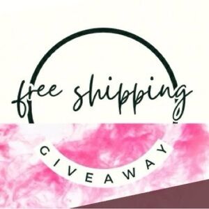 Pink and White Giveaway Sign